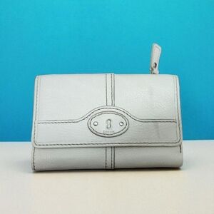 Fossil Wallet Leather White Women's